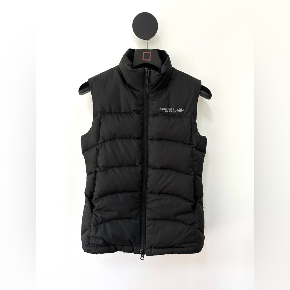 MOUNTAIN DESIGNS Pod Goose Down Vest DWR 550 Loft Black AU8 US4 Women’s Small